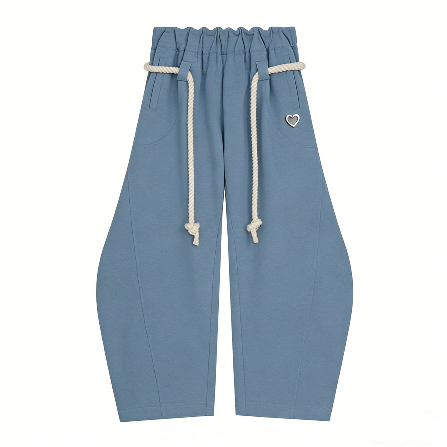 「90%OFF only today」 Baggy Wide Leg Pants for Women Casual Elastic Waist Lantern Trouser Sweatpants Womenswear Everyday Comfortable Nautical Rope Drawstring Unisex Fit 155-185cm