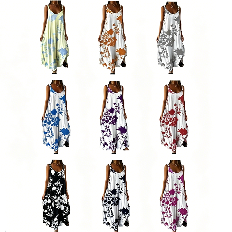 Printed Slip Dress