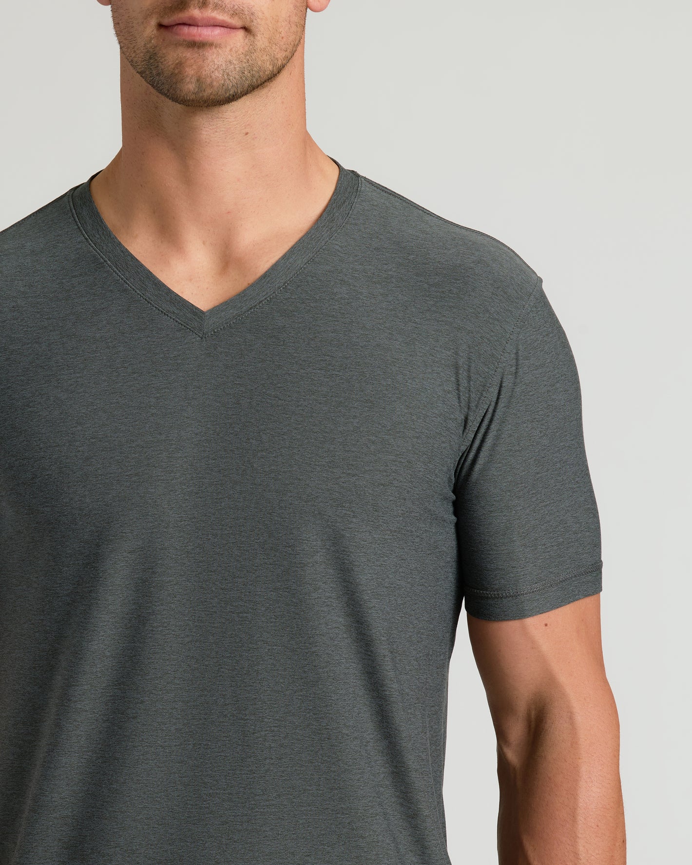 Men's Active V‐Neck Top for Workout & Daily Wear