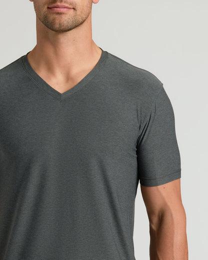 Men's Active V‐Neck Top for Workout & Daily Wear
