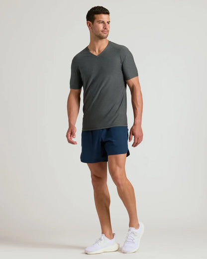 Men's Active V‐Neck Top for Workout & Daily Wear