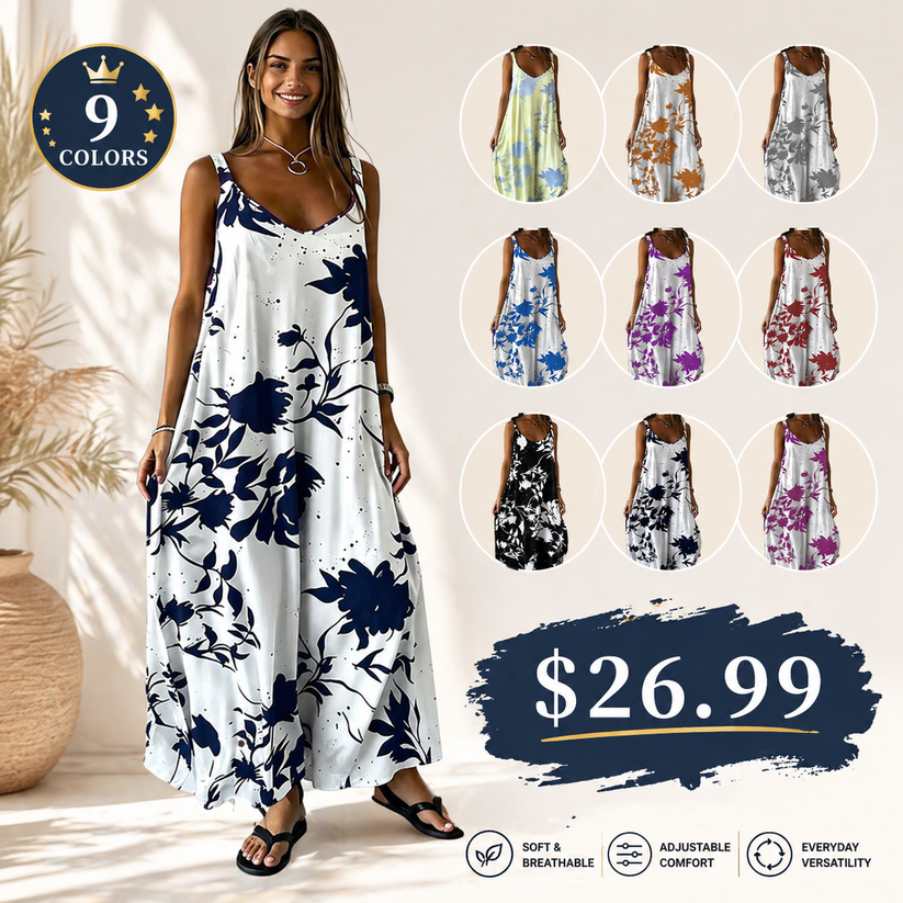 Printed Slip Dress