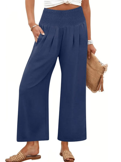 🔥FINAL SALE⚡Women's Smocked Waist Wide Leg Palazzo Pants