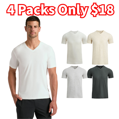 Men's Active V‐Neck Top for Workout & Daily Wear