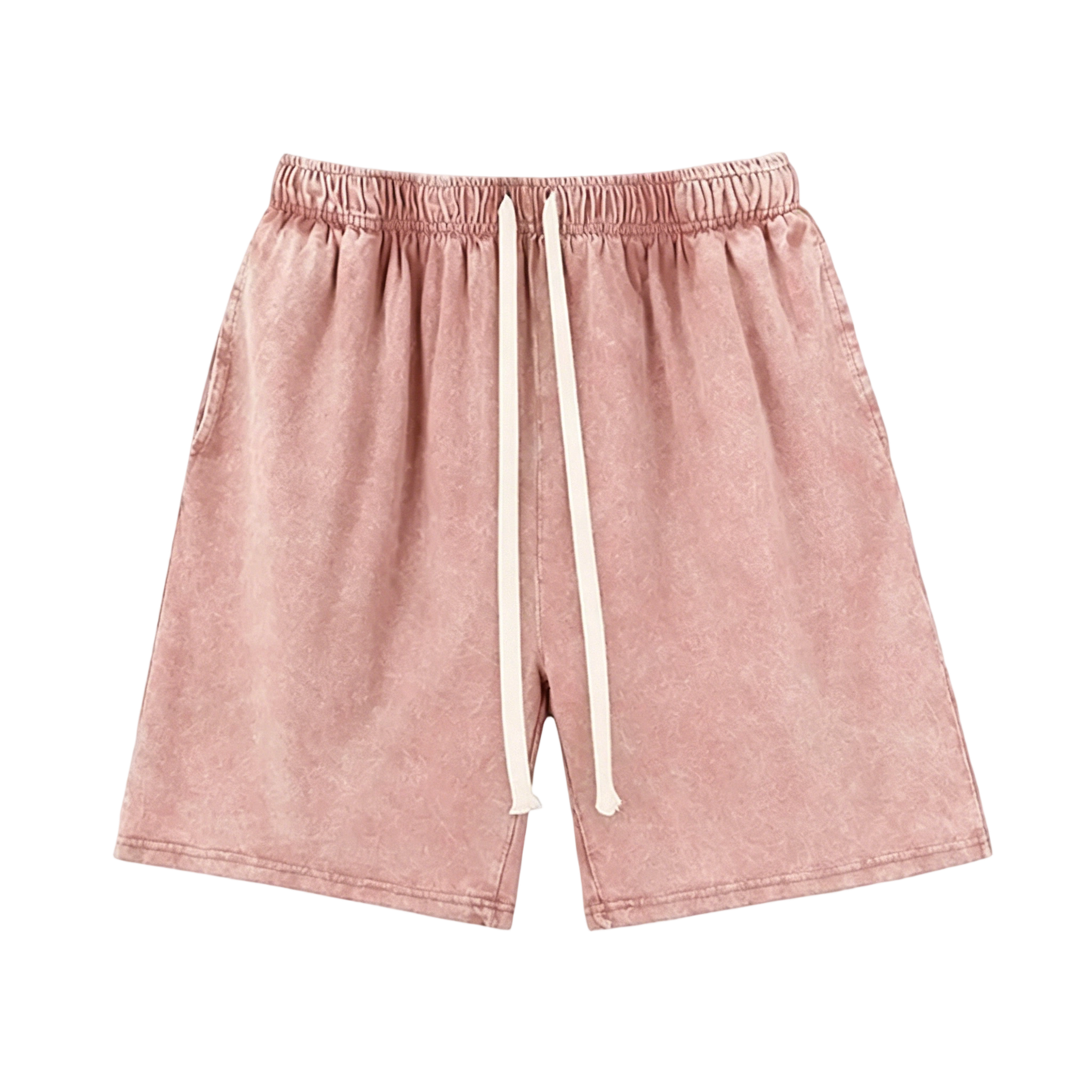 Unisex athletic shorts, pure cotton athletic shorts, vintage acid washed finish