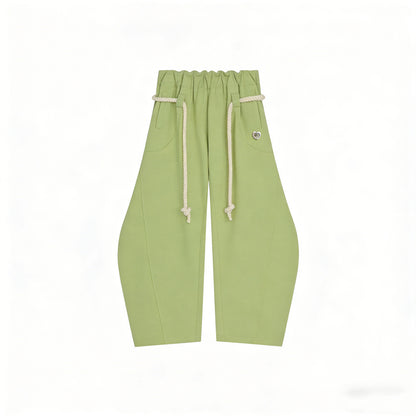 「90%OFF only today」 Baggy Wide Leg Pants for Women Casual Elastic Waist Lantern Trouser Sweatpants Womenswear Everyday Comfortable Nautical Rope Drawstring Unisex Fit 155-185cm