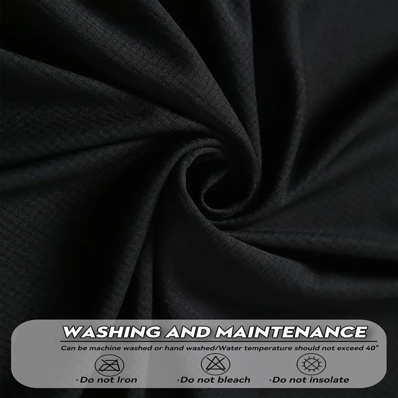 Five/Ten Pack Men's Highly Elastic Moisture-Wicking T-shirt Soft, Quick-Drying, Breathable Sports Solid Color Short-Sleeved Round Neck Running Fitness Lightweight Top, Four Seasons gym wear cycling
