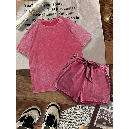 Two-piece Set Women's Solid Color Denim
