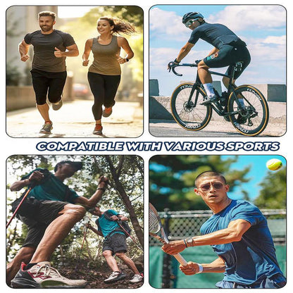 Five/Ten Pack Men's Highly Elastic Moisture-Wicking T-shirt Soft, Quick-Drying, Breathable Sports Solid Color Short-Sleeved Round Neck Running Fitness Lightweight Top, Four Seasons gym wear cycling