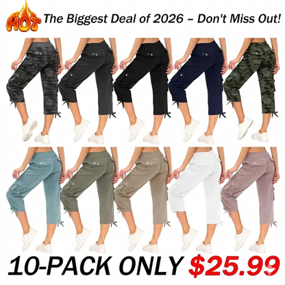 🔥90% OFF ONLY TODAY🔥Women's Quick-Dry Cargo Capris with Pockets