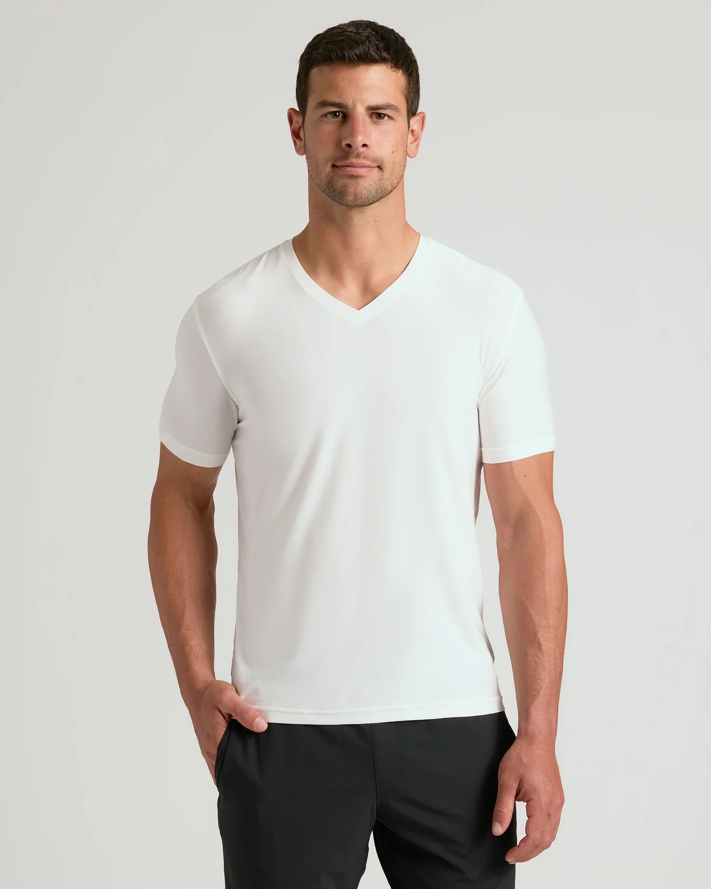 Men's Active V‐Neck Top for Workout & Daily Wear