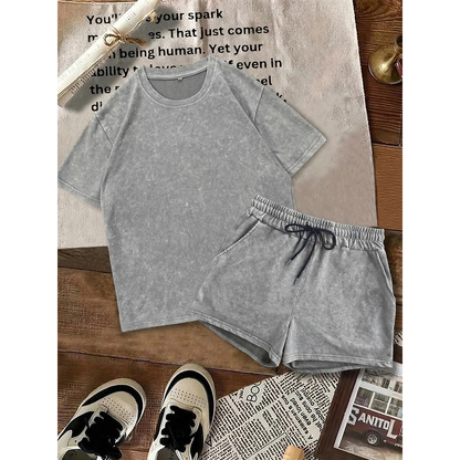 Two-piece Set Women's Solid Color Denim
