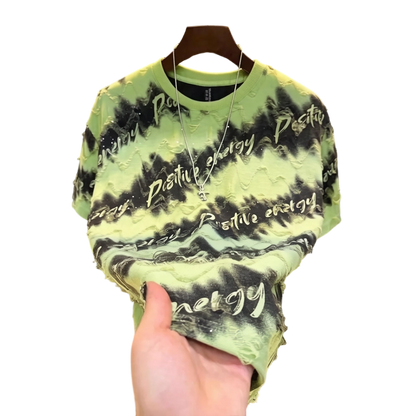 2026 Summer New Short-Sleeve Starry Sky Hollow-Out Design Fashion T-Shirt