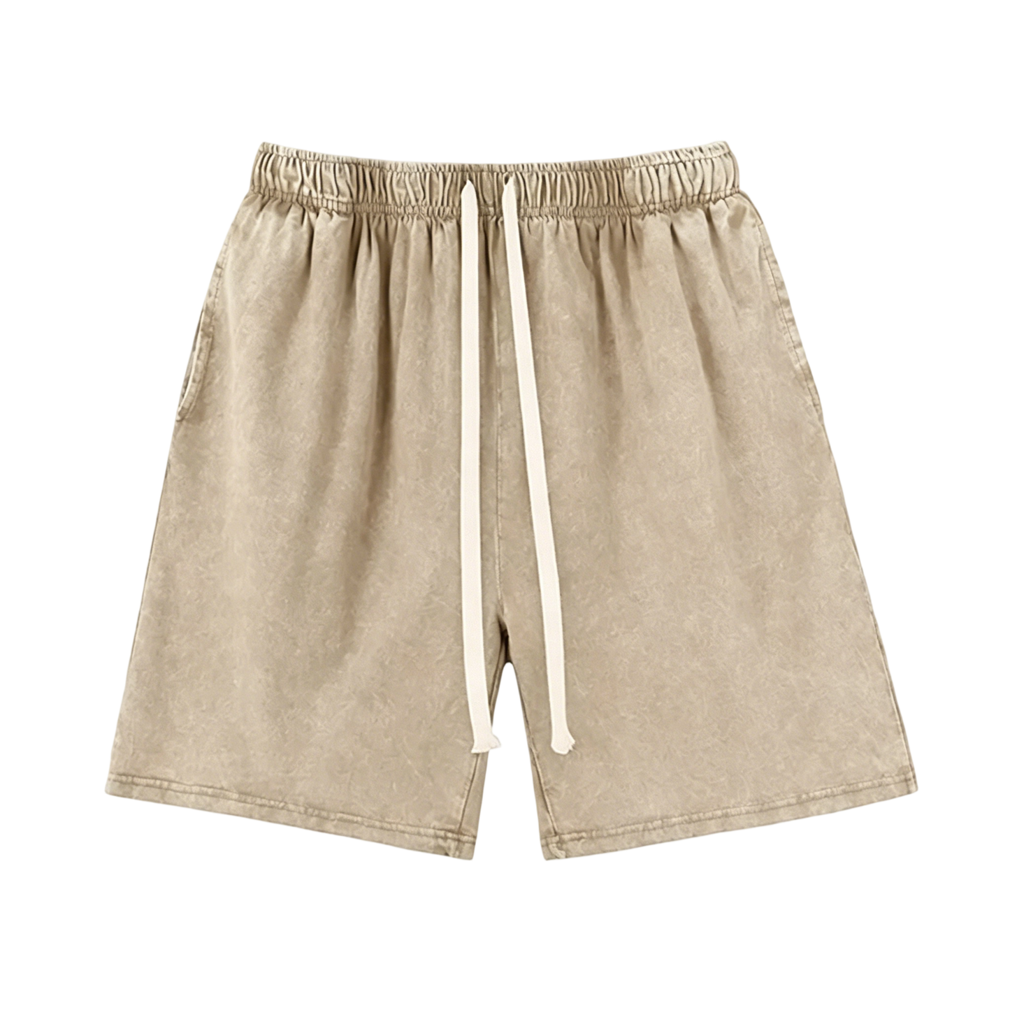 Unisex athletic shorts, pure cotton athletic shorts, vintage acid washed finish