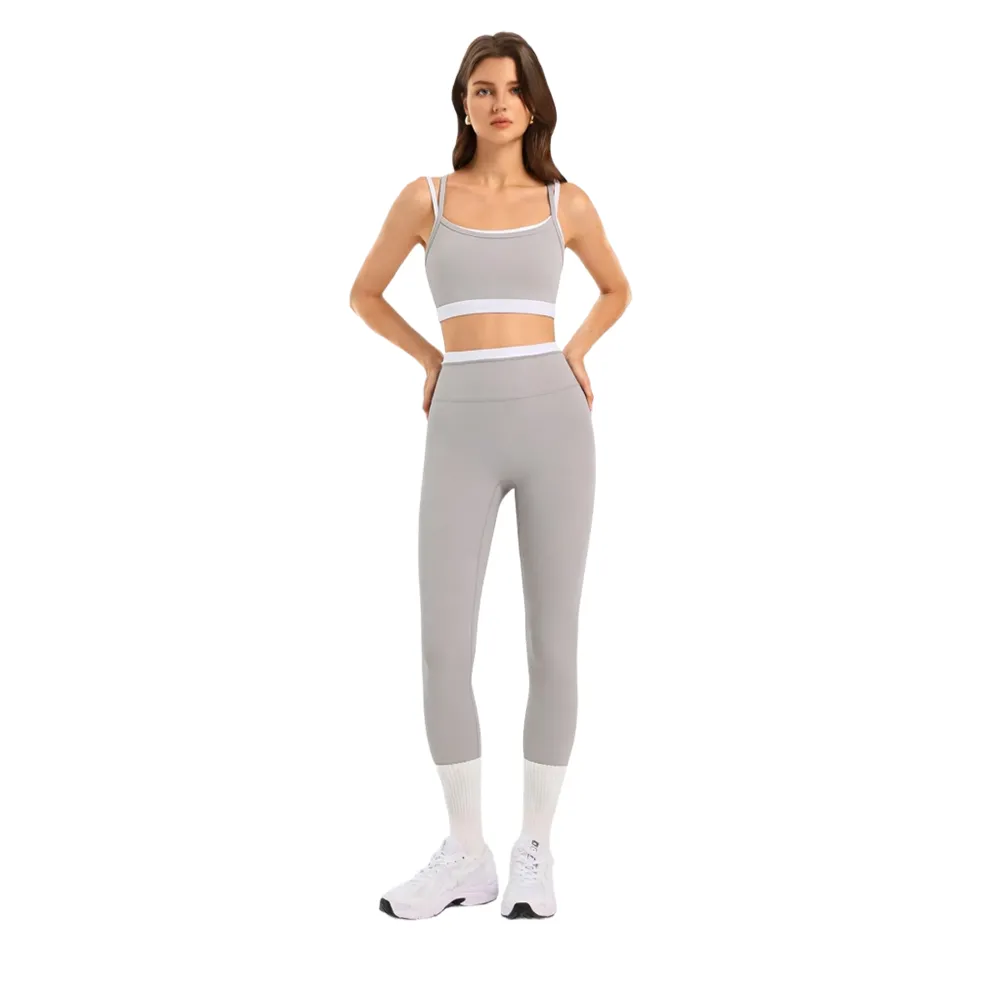 Seamless Leggings & Sports Bra Set with Padded