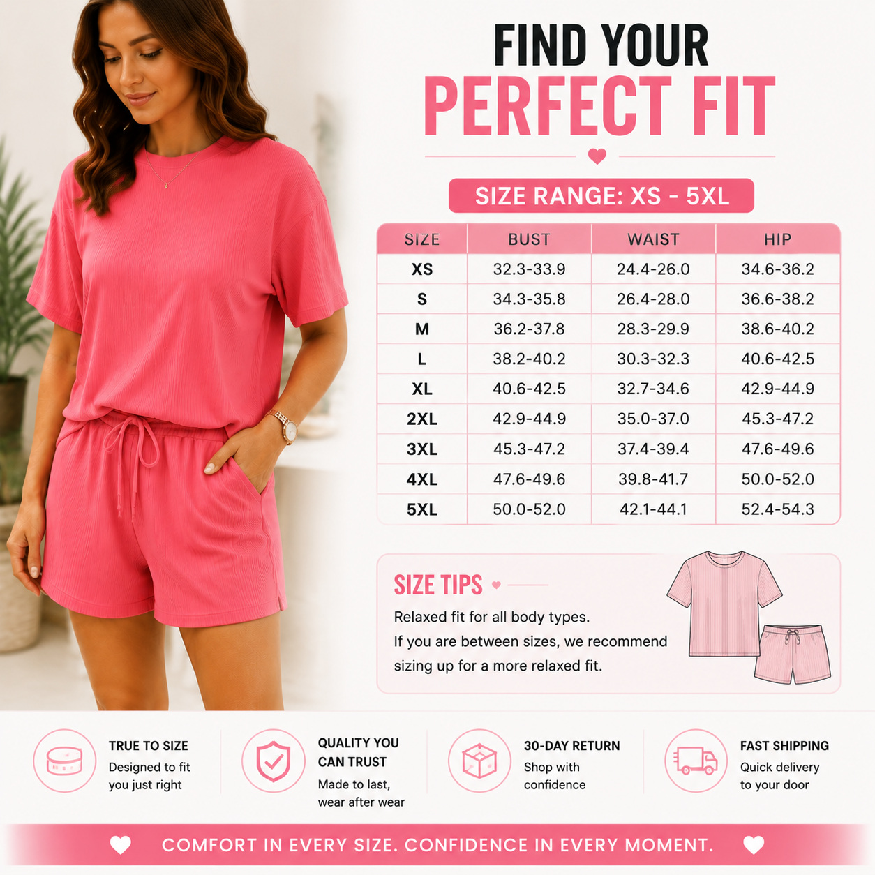 Twisted Ribbed Lounge Set – Soft Stretch Two Piece Outfit for Women