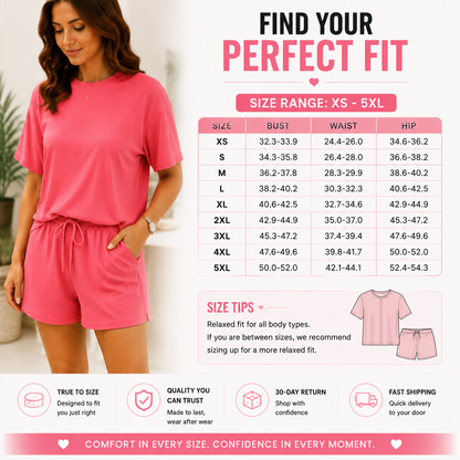 Twisted Ribbed Lounge Set – Soft Stretch Two Piece Outfit for Women