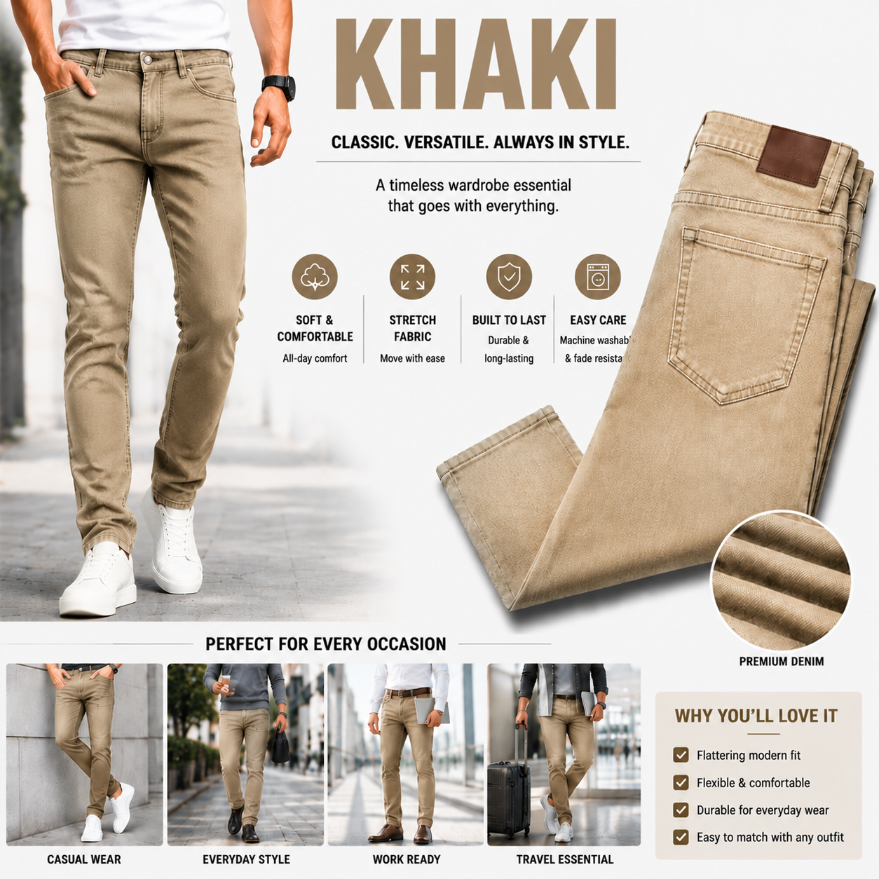 8-Pack Men's Slim Fit Stretch Jeans