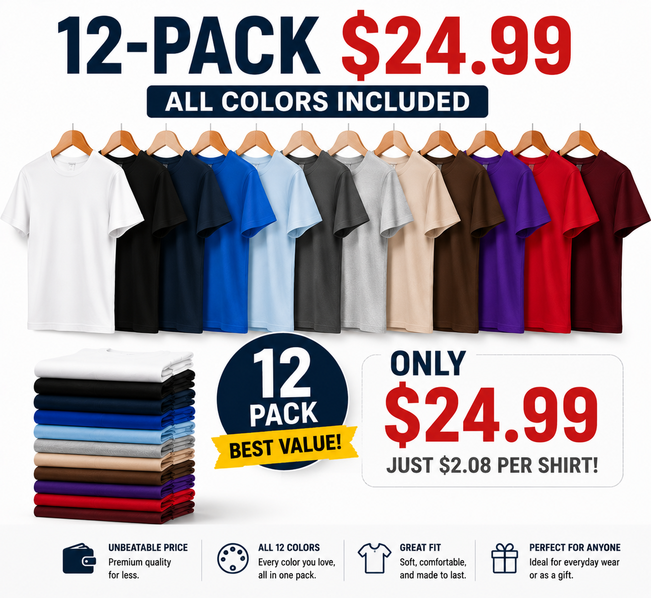 Water Repellent and Stain Resistant T-Shirt