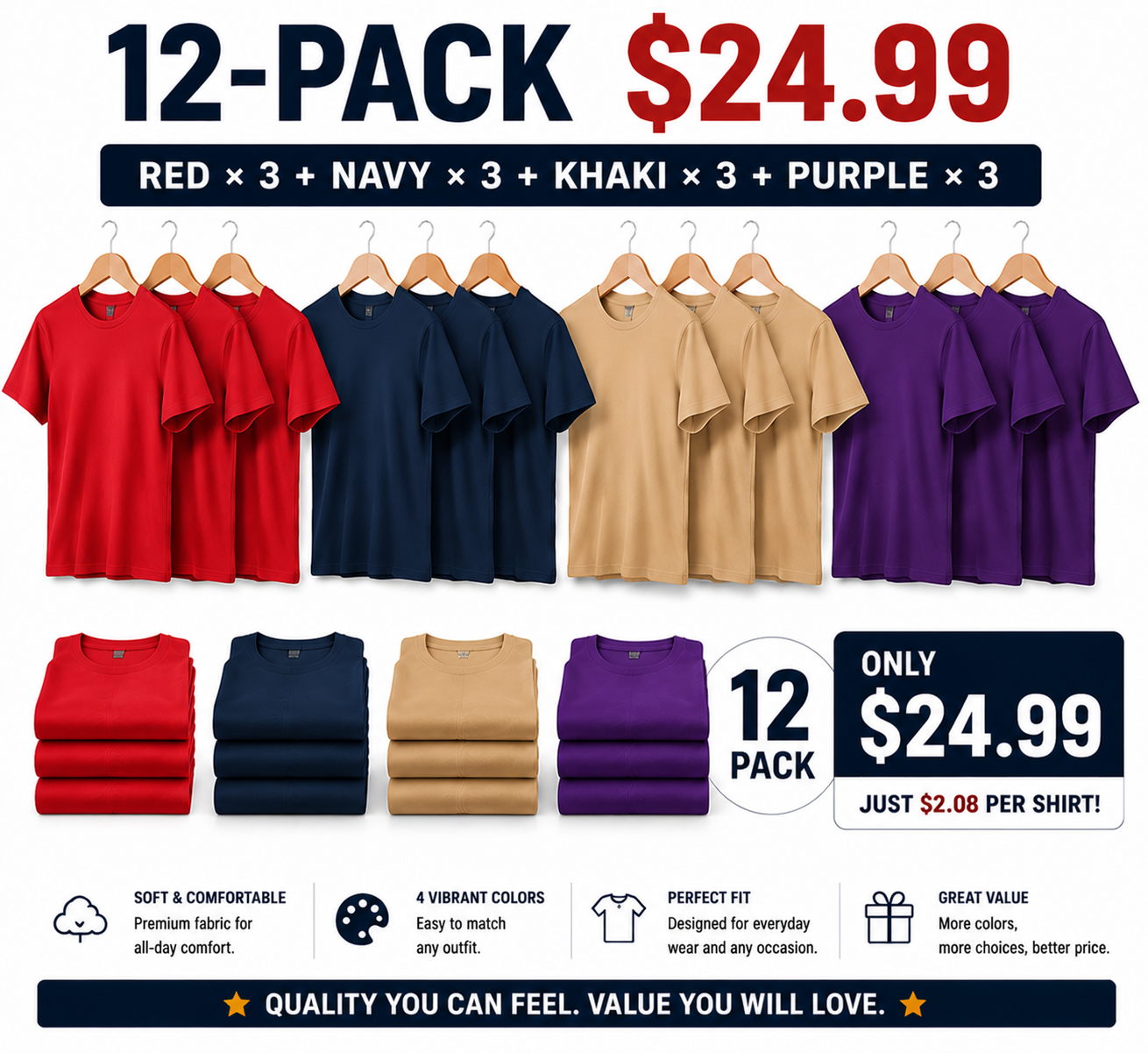 Water Repellent and Stain Resistant T-Shirt