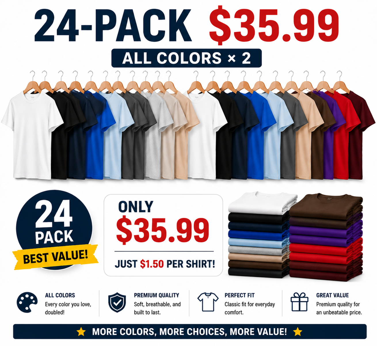 Water Repellent and Stain Resistant T-Shirt