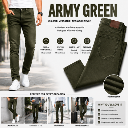 8-Pack Men's Slim Fit Stretch Jeans