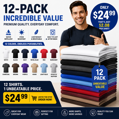 Water Repellent and Stain Resistant T-Shirt