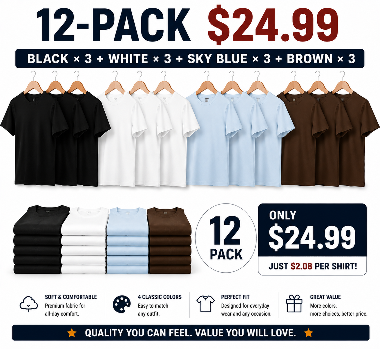 Water Repellent and Stain Resistant T-Shirt