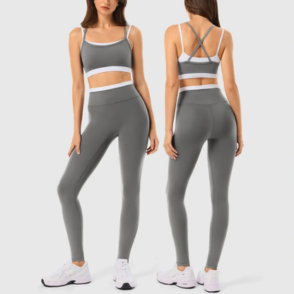 Seamless Leggings & Sports Bra Set with Padded