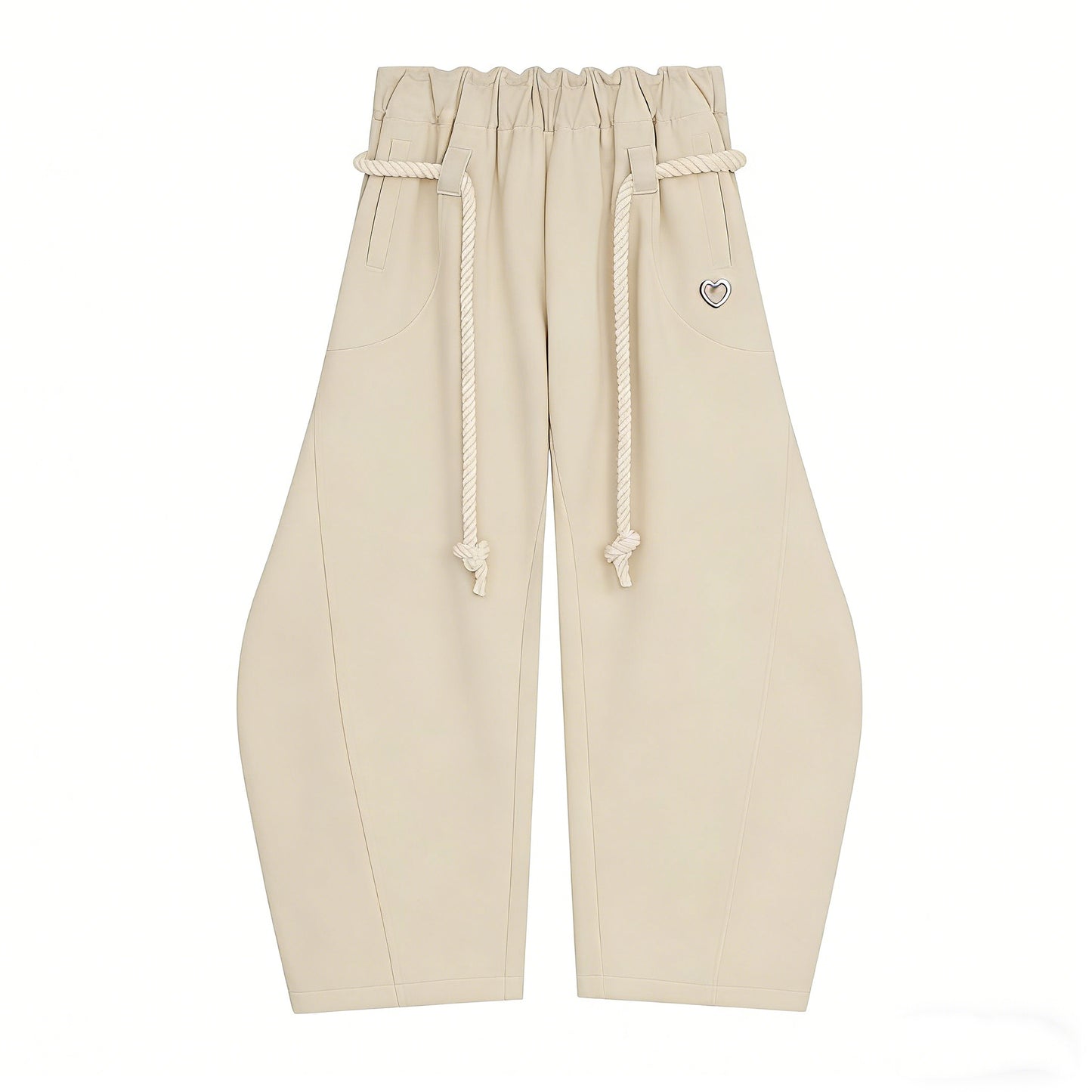 「90%OFF only today」 Baggy Wide Leg Pants for Women Casual Elastic Waist Lantern Trouser Sweatpants Womenswear Everyday Comfortable Nautical Rope Drawstring Unisex Fit 155-185cm