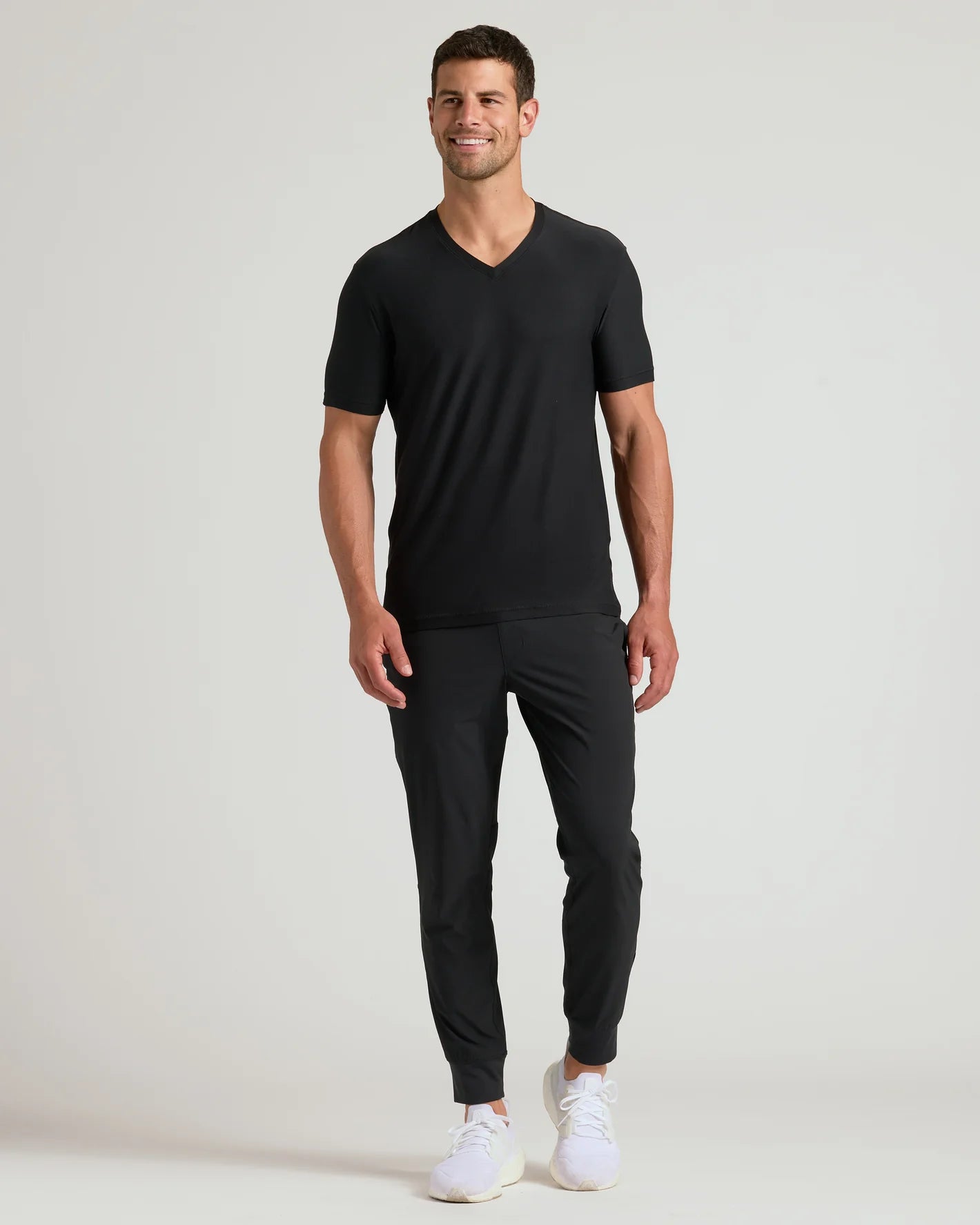 Men's Active V‐Neck Top for Workout & Daily Wear