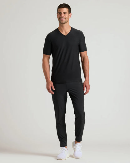 Men's Active V‐Neck Top for Workout & Daily Wear