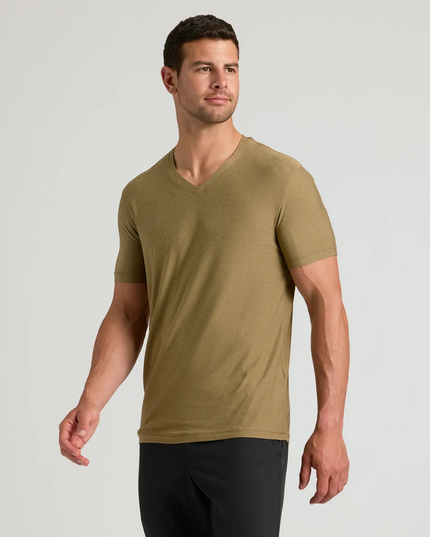 Men's Active V‐Neck Top for Workout & Daily Wear