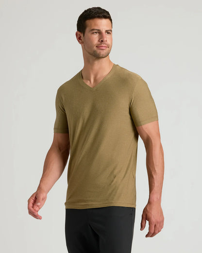 Men's Active V‐Neck Top for Workout & Daily Wear