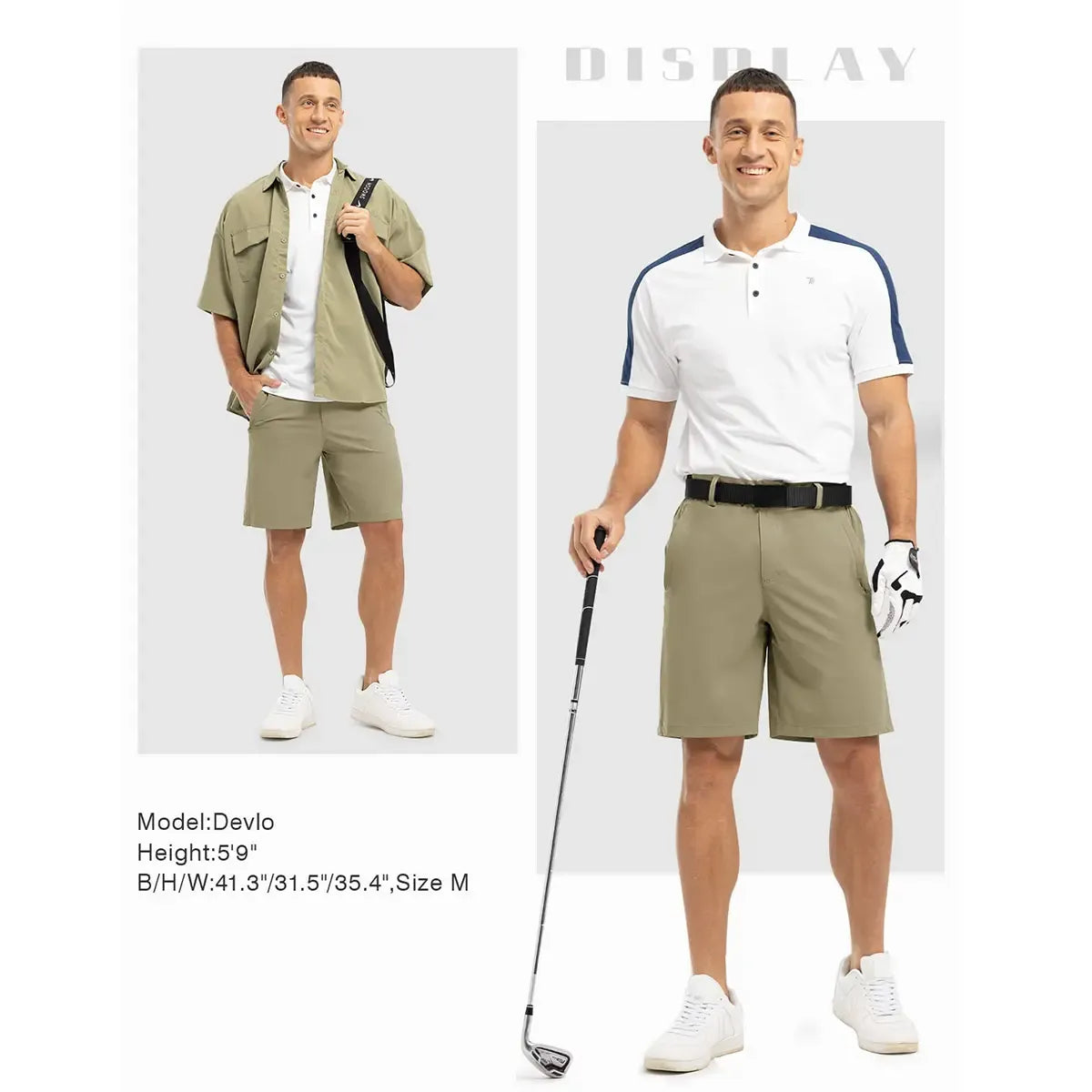 Men's fashionable golf work shorts