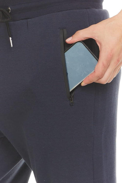 Men's 3 Pack Fleece Active Athletic Jogger Sweatpants with Drawstring